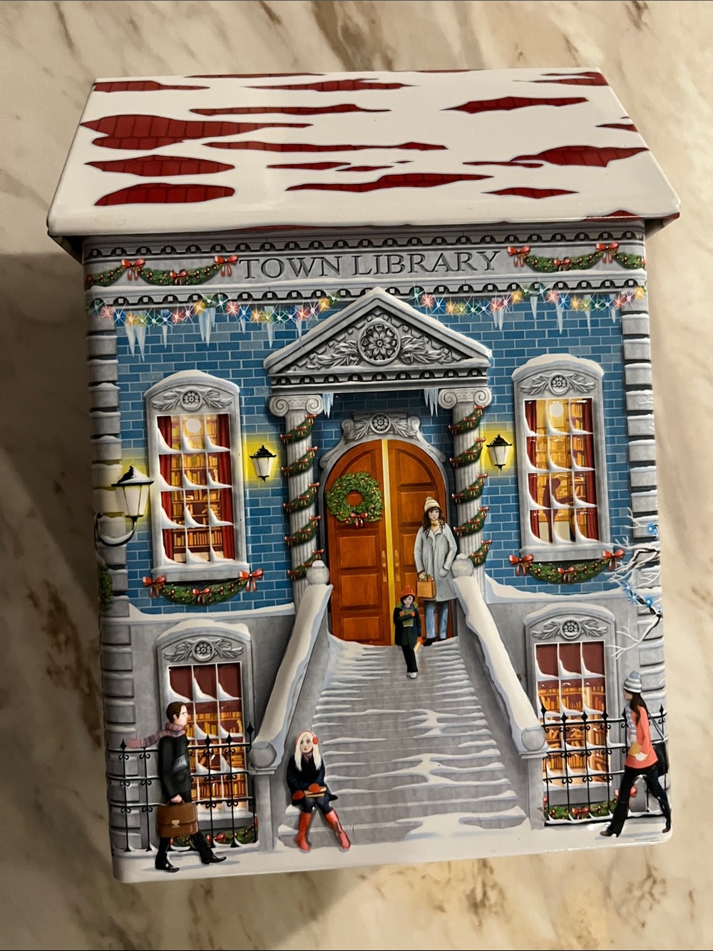 Harry London Town Library Gourmet Chocolates Tin